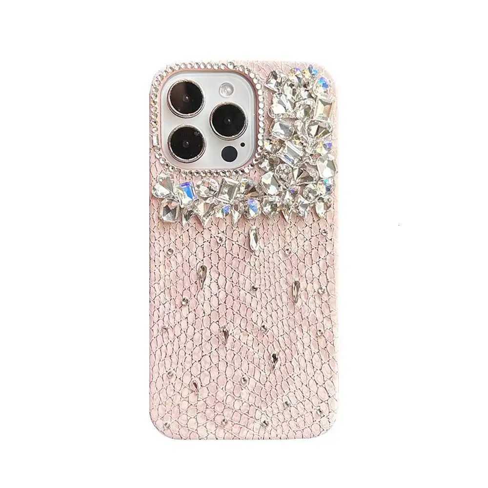 Luxury Glitter Snake Leather Diamond Crystal Phone Case Cover For iPhone 17 16 15 13 14 11 12 Pro Plus Max C260314