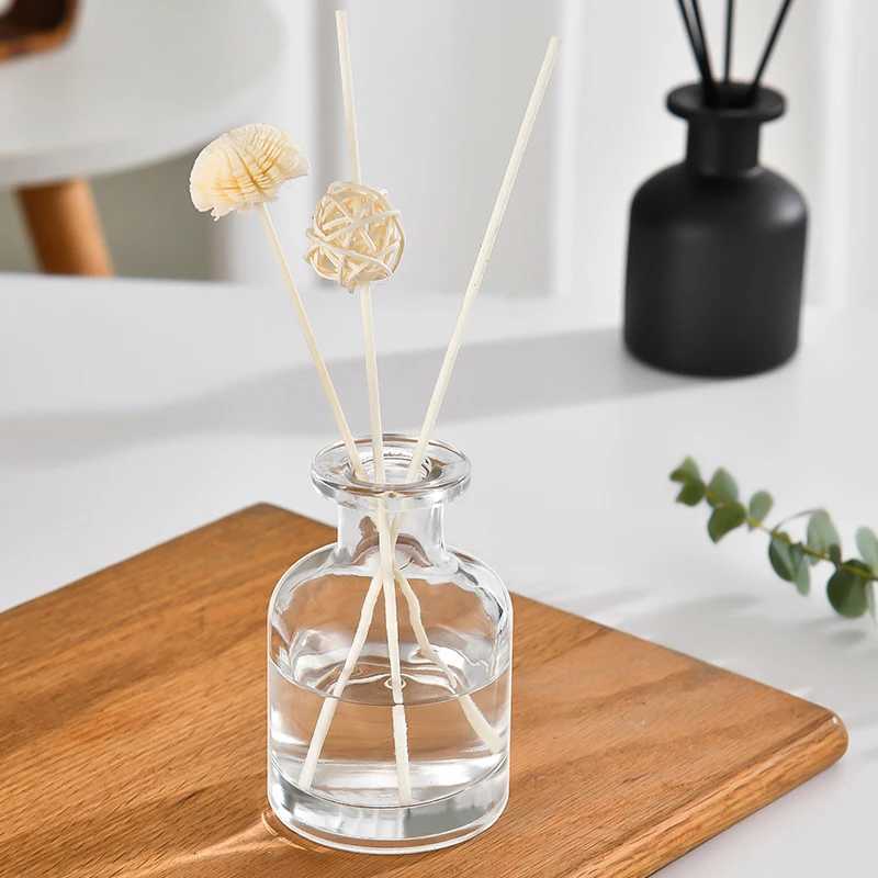1 Pc 50ml Home Fragrance Empty Bottle Rattan Purifying Air Aroma Diffuser Set Essential Oil Bottle For Room Office Decoration D260317