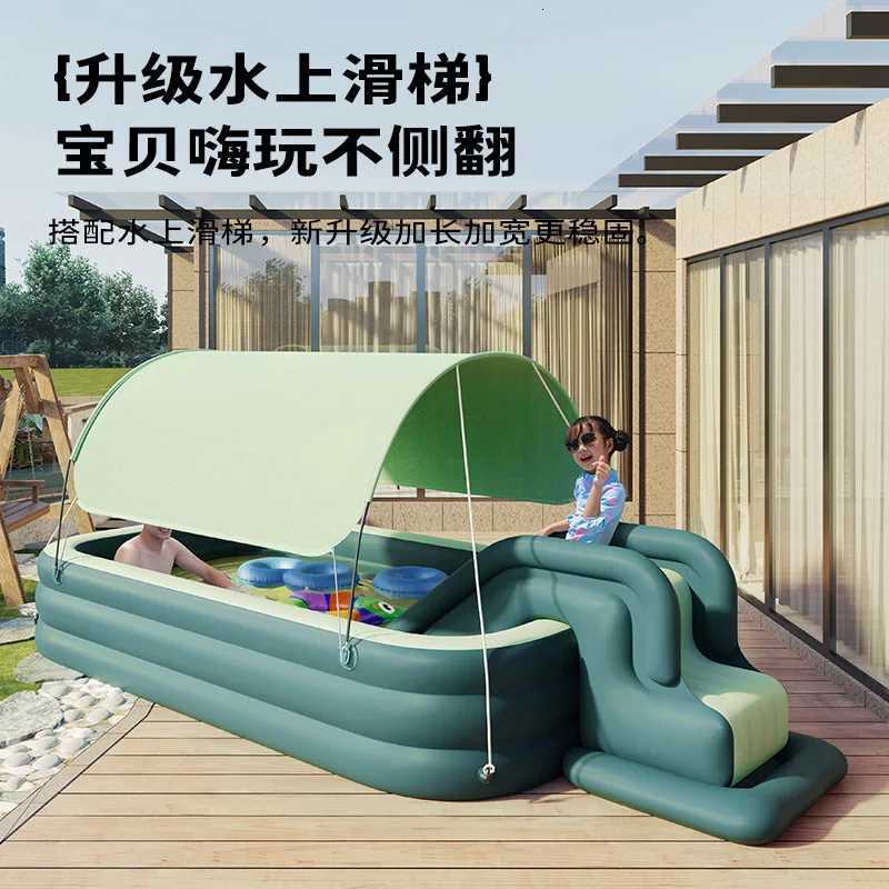 Automatic inflatable childrens inflatable swimming pool slide large H260317