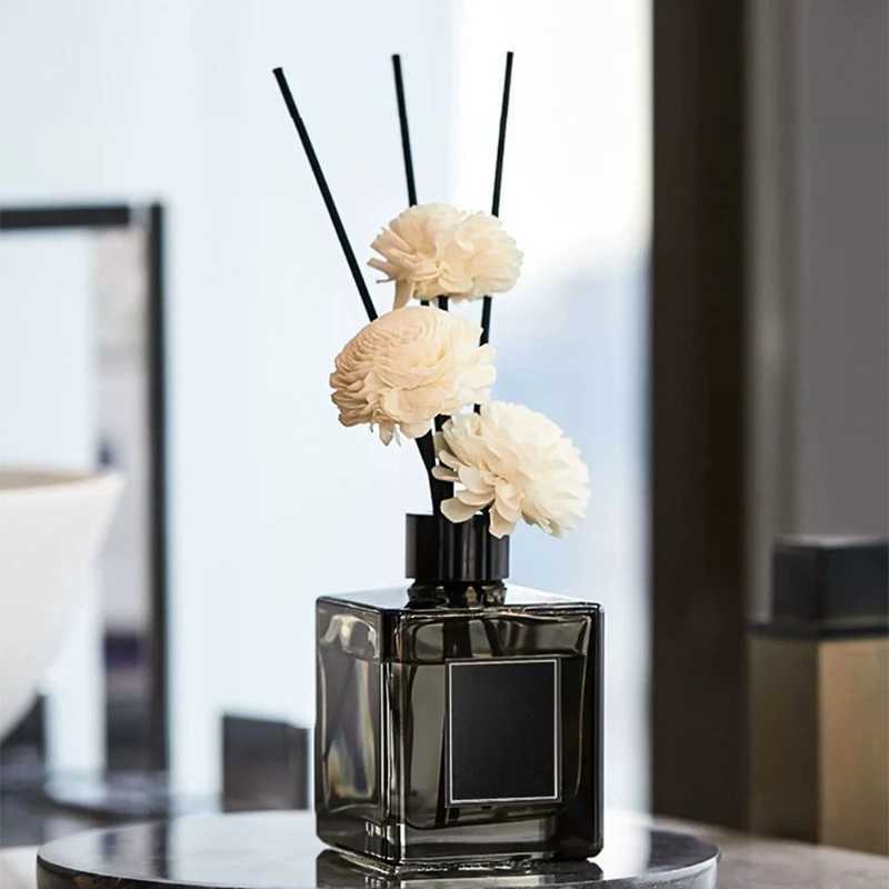 50ml Flameless Home Fragrance Room Perfume Liquid Air Freshener Reed Diffuser Home Decor Square Bottle Aromatherapy Diffuser D260317