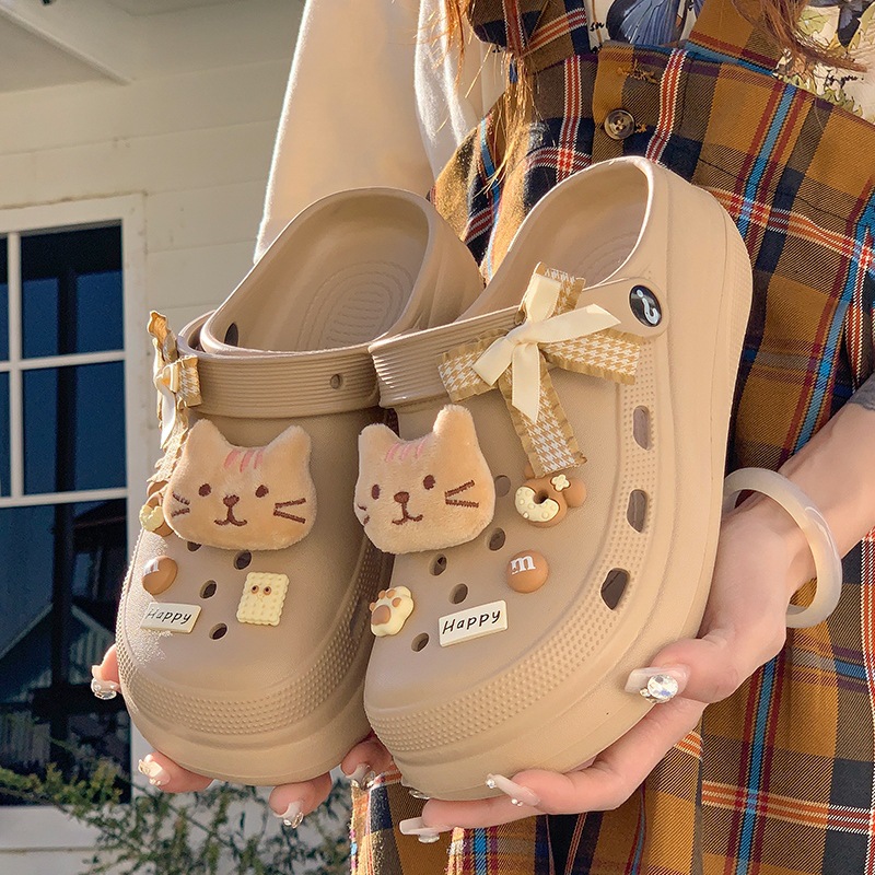 Kids Women's Casual Shoes DIY Slippers Non-Slip EVA Clogs Beach Slippers Fashion Platform Clogs Thick Sole Slippers Summer Beach Sandals Fashion 