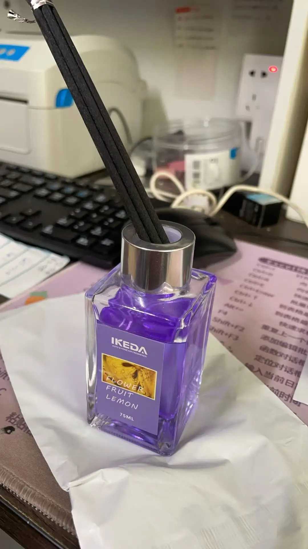 75ml Diffuser Sets Hotel Bathroom Rattan Sticks Aromatherapy Diffuser Air Freshener Plant Home Fragrance Refill Oil D260317