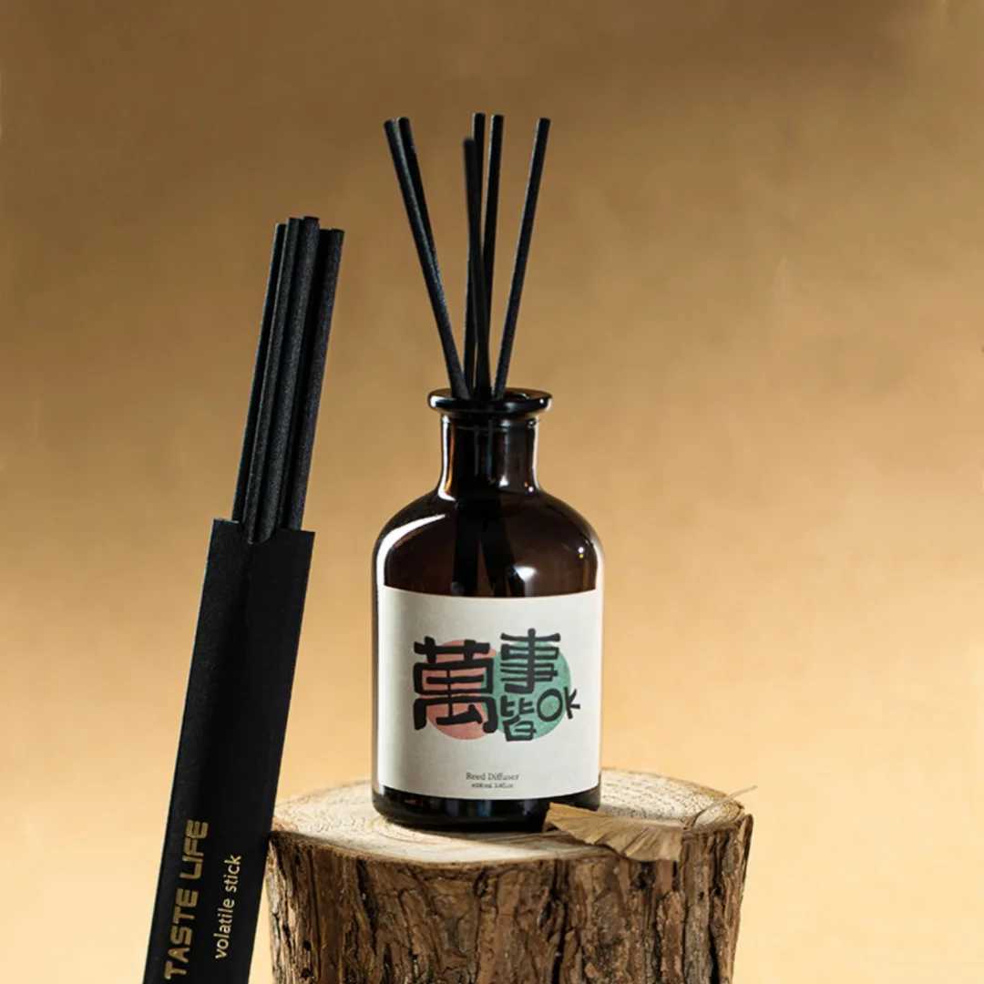 Rattan Reed Diffuser Sticks Natural Plant Aromatherapy Diffuser Air Freshener for Bathroom Deodorizing Home Decoration 17cm D260317