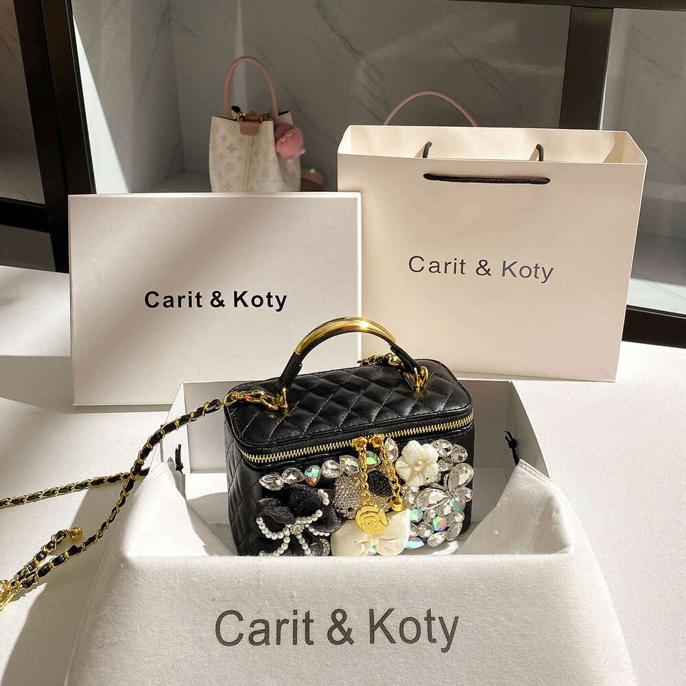 Dropshipping French-Style Quilted Box Autumn/Winter High-End Diamond-Embellished Evening Bag Wholesale - view 9