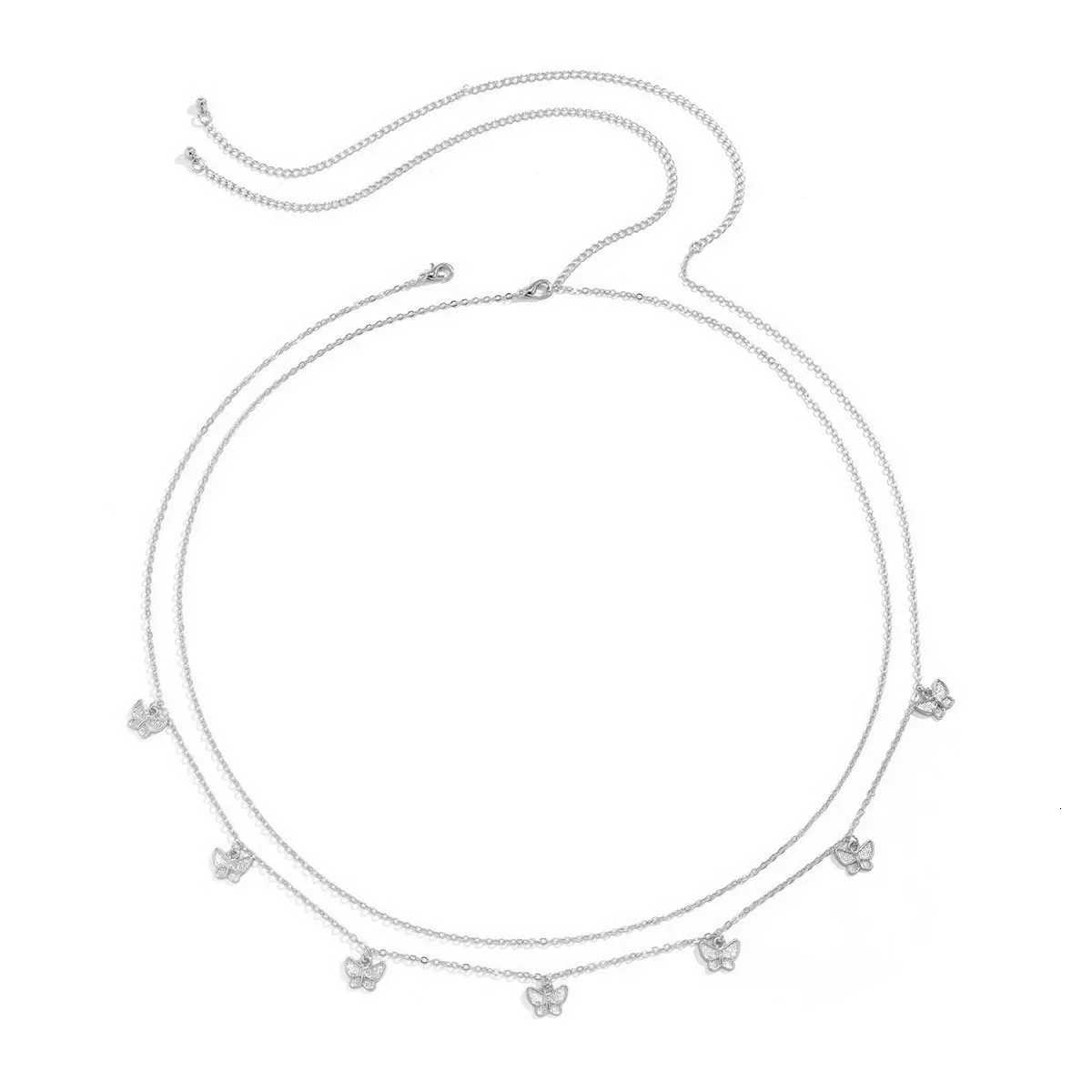 Classic Retro Cute Butterfly Waist Belly Chain for Women Summer Beach Sexy Simple Body Chain Vacation Jewelry Accessories Gift H260316 - view 7