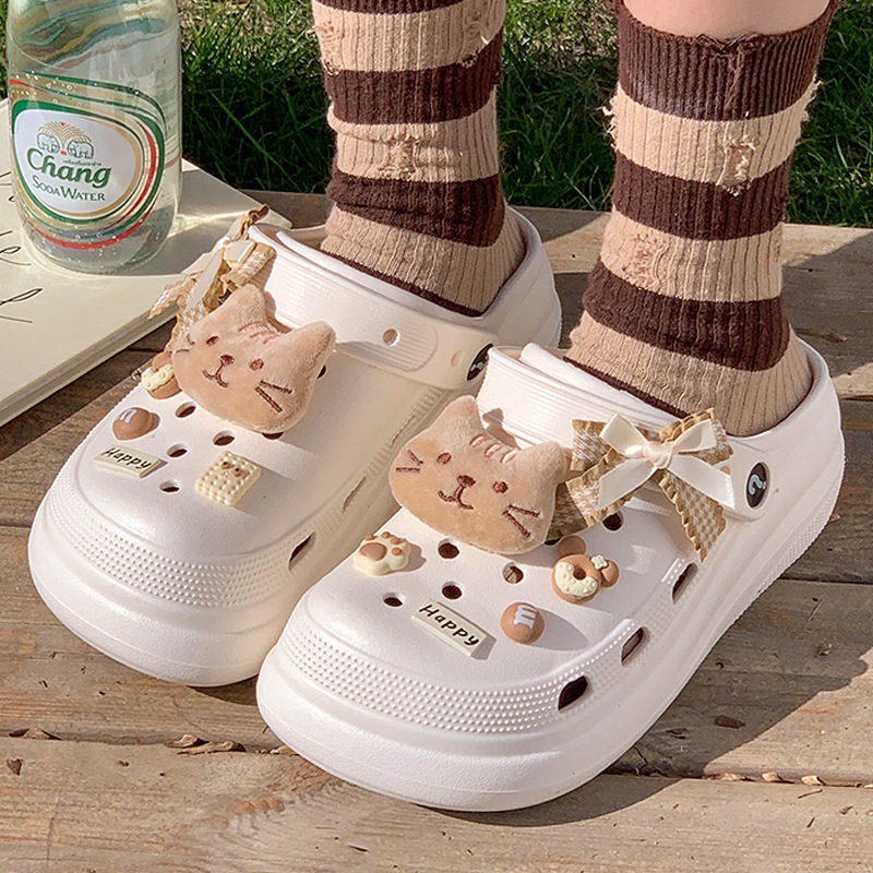 Kids Women's Casual Shoes DIY Slippers Non-Slip EVA Clogs Beach Slippers Fashion Platform Clogs Thick Sole Slippers Summer Beach Sandals Fashion 