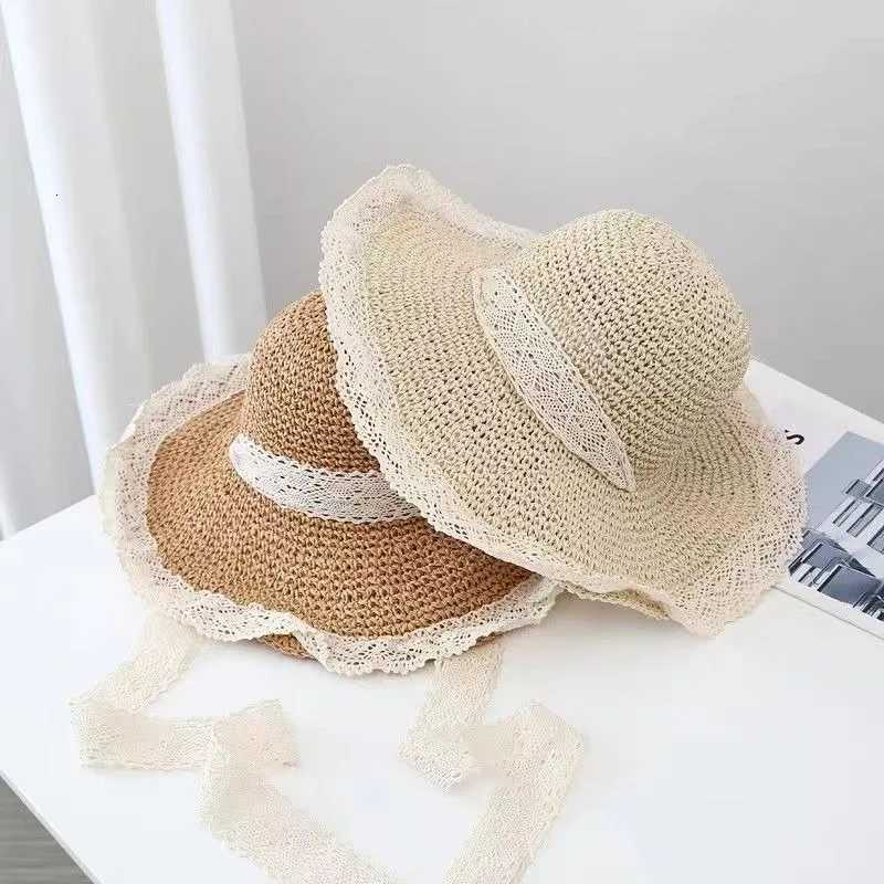 Womens Summer Straw Hat Foldable Sun Hat Wide Large Brim Beach Hats Fashion Holiday Straw Hat Beach UV Protection Cap H260317 - view 5