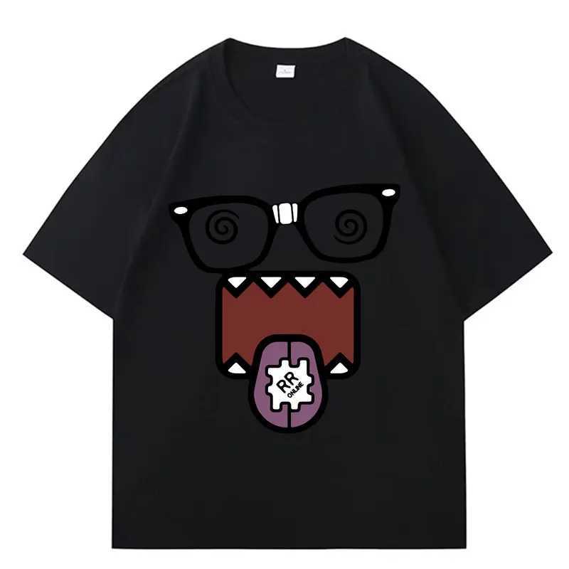 Domo Kun Funny Meme T Shirts Mens Women Clothes Classic Casual Tee Shirts Short Sleeve Summer T-shirt Tops Streetwear M260317