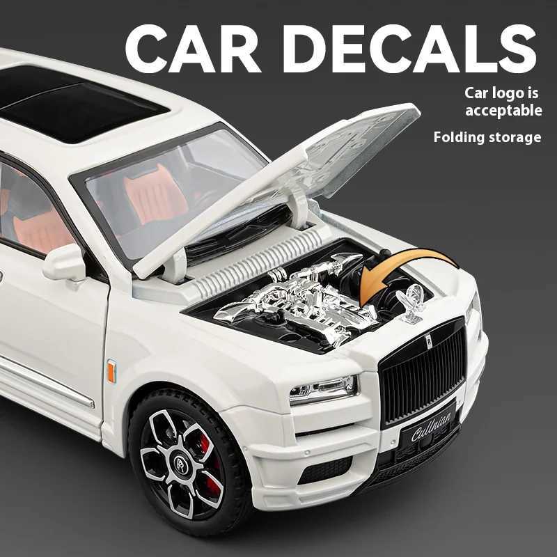 120 Rolls Royce Cullinan Off Road SUV Alloy Diecast Model Car Vehicle Collection Toy For Boy Adult Festival Gift Boyfriend Kid D260317