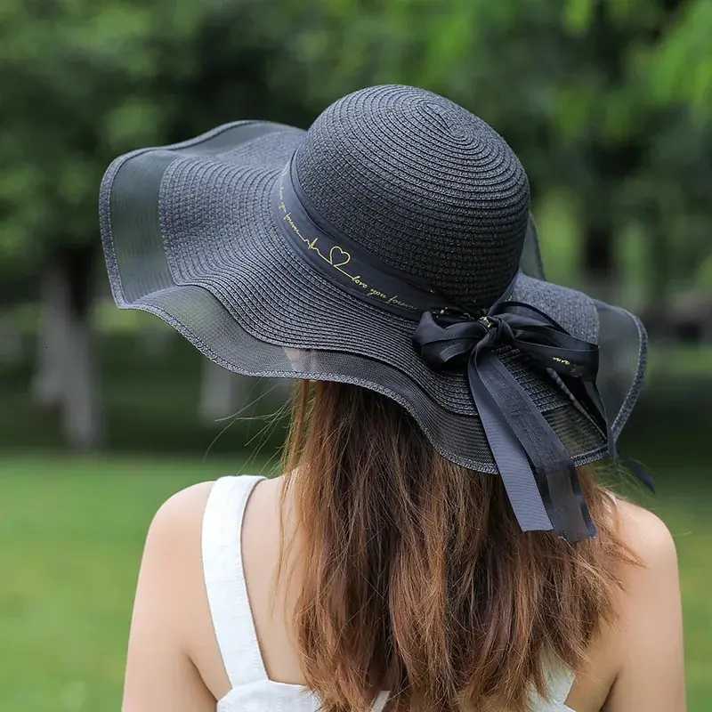 Beach Straw Hat For Women In Summer Korean Style Large Brim Sun Protection Hat Versatile Fashion Vacation Beach Hat H2603171 - view 6