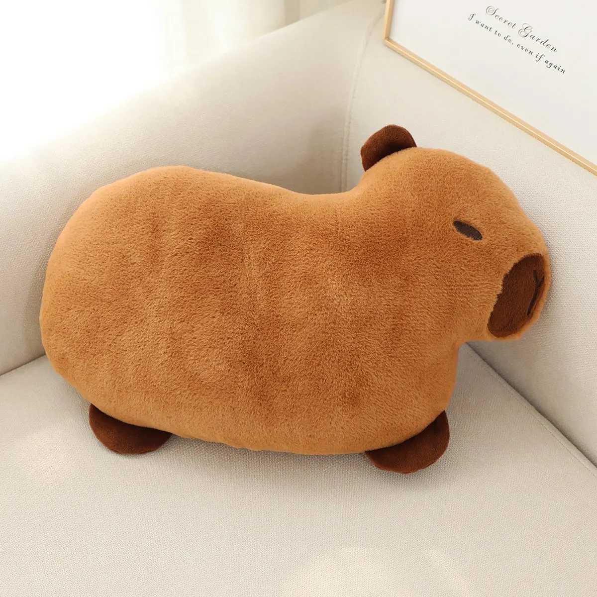 48X 28cm Creative Pillow Capybara Home Cushion Sofa Living Room Decorative Mat Office Waist Pillow D260317