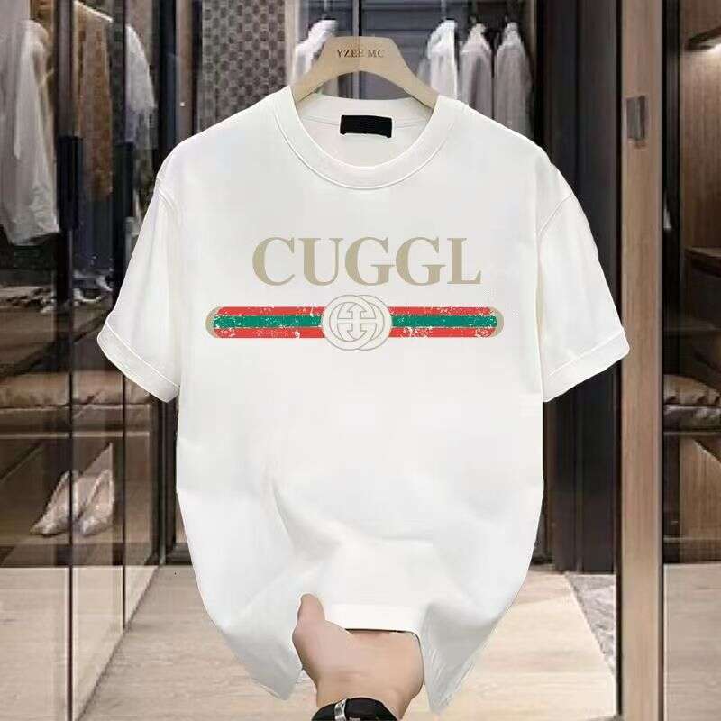 American-Style Pure Cotton Unisex Short-Sleeve High-Quality E-Commerce Light Luxury T-Shirt Summer