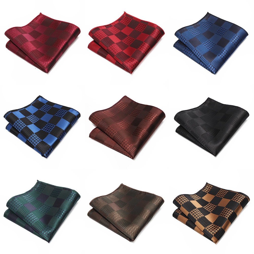 Designer New Men's 2026 Model, Made Of Polyester Material, Stylish Plaid Suit Pocket Square, Formal Striped Handkerchief