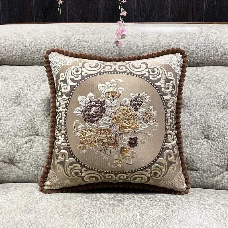 European Style Sofa Pillow Cushion Luxury Living Room Home Pillows Dust Proof Backrest Cushion Can Be Disassembled Washed D260317