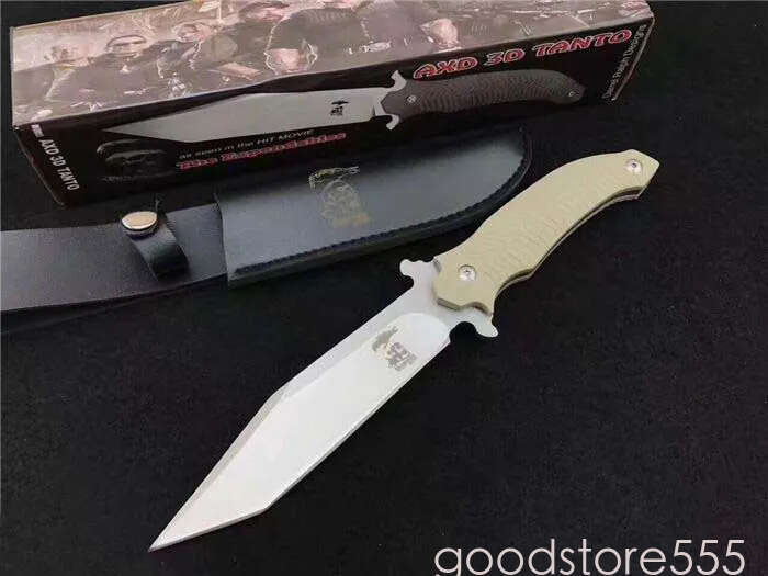 Wild couteau fixed blade knife boar version Darrel Ralph AXD 3D TANTO Fixed Blade knife The Expendables pocket knife 5cr13mov blade G10 handle tactica