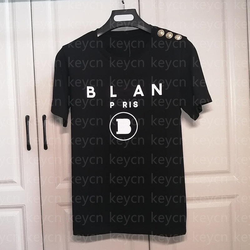 luxury designer women t shirts shoulder button classic t shirts ladies femme tees summer top cotton high quality tee lovers man tshirts