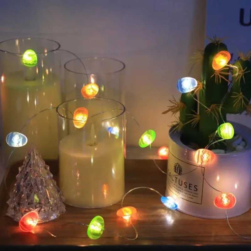 2M 20LED Fairy Light Garland Easter Decorations Bunny Egg Rabbit String Lights Kids Gift Happy Easter Party Decoration Home 2026 H2603161