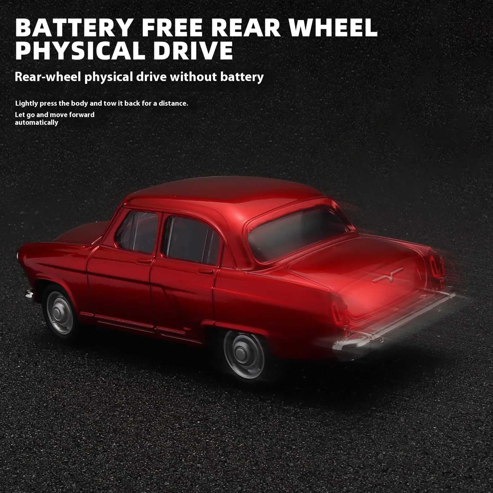 143 Volga GAZ-21 Alloy Metal Diecast Car Model Toy Car Model Desktop Decorations Gifts Collect Hobby Gifts Classic Vehicle Boys D260317