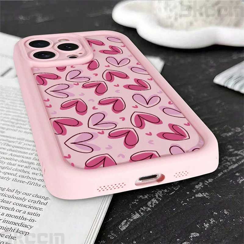Cute Colorf Love Silicone Phone Case For iPhone 11 12 13 14 15 16 Pro Max XS X XR 7 8 Plus 16E Soft Cover C260314