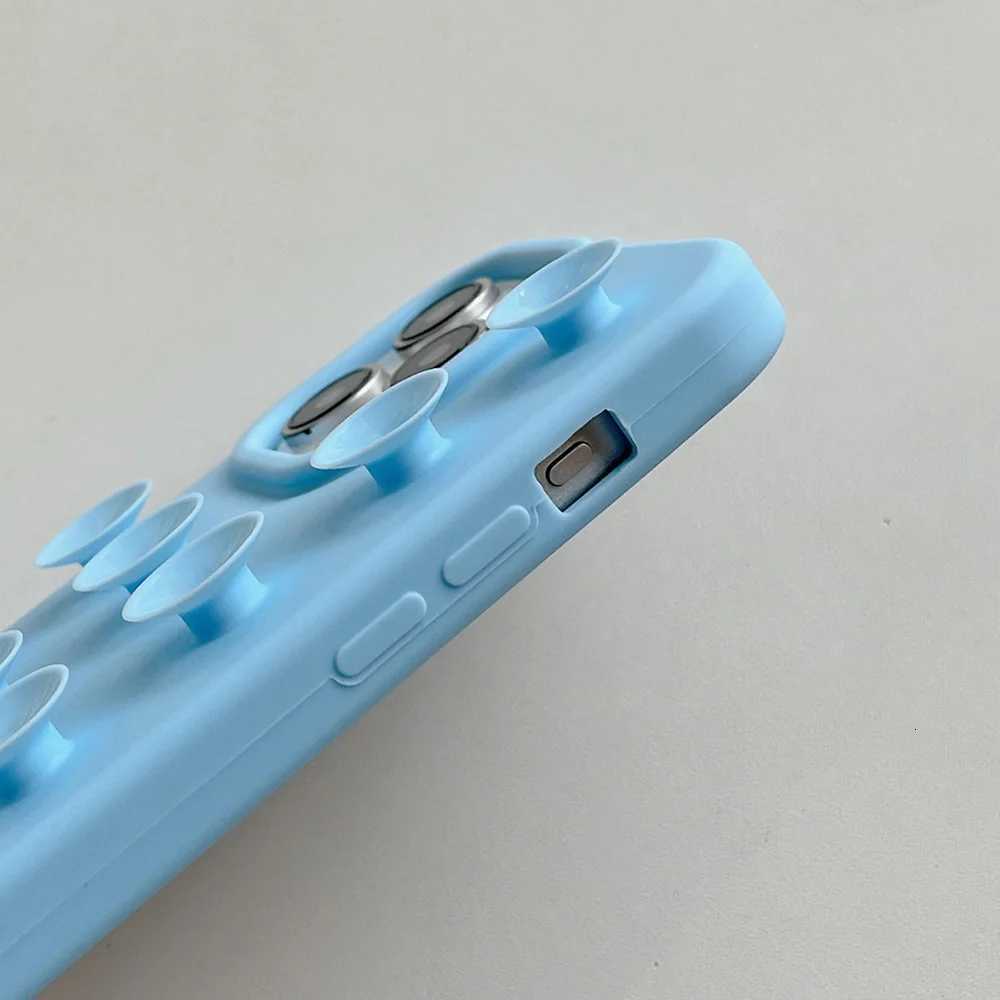 Suction Cup Soft Silicone Phone Case For iPhone 16 Pro Max 17 13 14 11 12 15 Pro Max Plus Anti-Slip Shockproof Candy Color Cover C260314