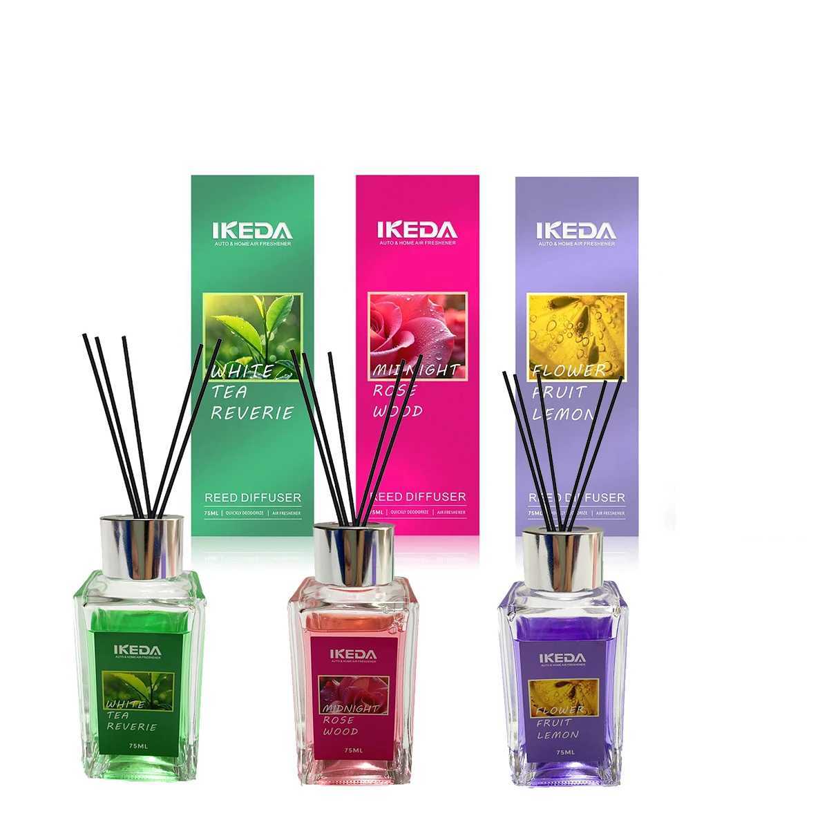 Reed Diffuser Sets Hotel Bathroom Rattan Sticks Aromatherapy Diffuser Air Freshener Plant Home Fragrance Refill Oil D260317