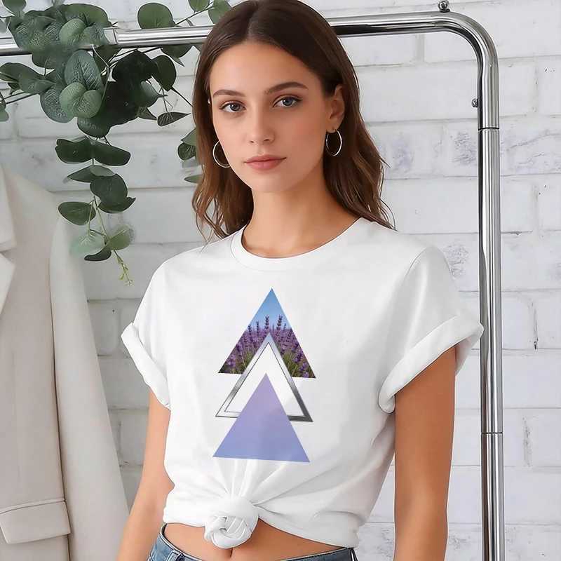 90s Y2k Women Print Floral Sports Fashion Casual Explosive Short Sleeve T-shirt Graphic Tshirts Women Clothes T Shirt M260317