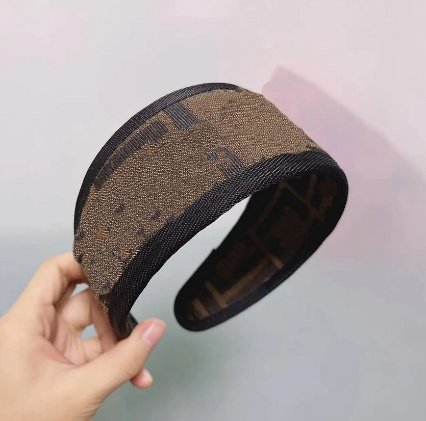 2026 Fashion Letters Printing Bowknot Headband for Women Korean Vintage Retro Wide Edge Cloth Hair Hoop Outdoor Sports Turban Headwrap good exquisite