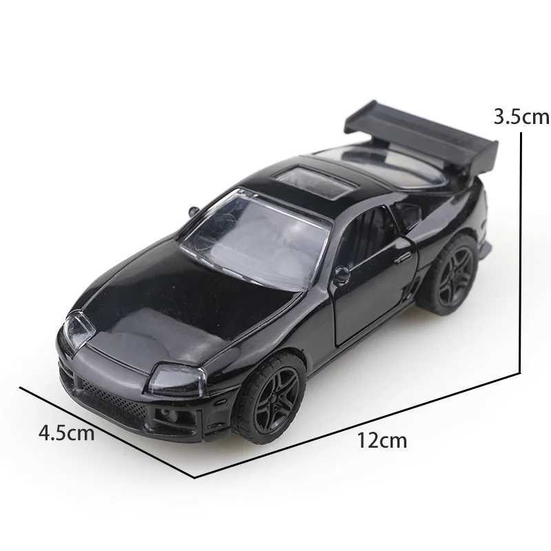 bagged 136 Alloy Car Model modeling Vehicle Supra Racing Sports Pull Back Car Ornaments Collection Toys For Boy child D260317