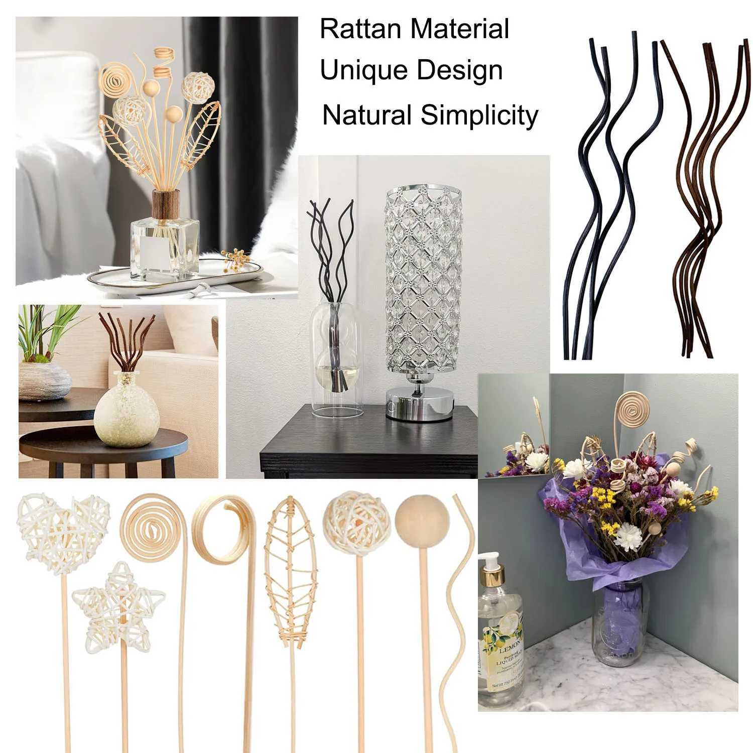 5/15pcs 3mm Reed Diffuser Replacement Stick DIY Handmade Home Decor Extra Thick Rattan Aromatherapy Diffuser Refill Sticks D260317