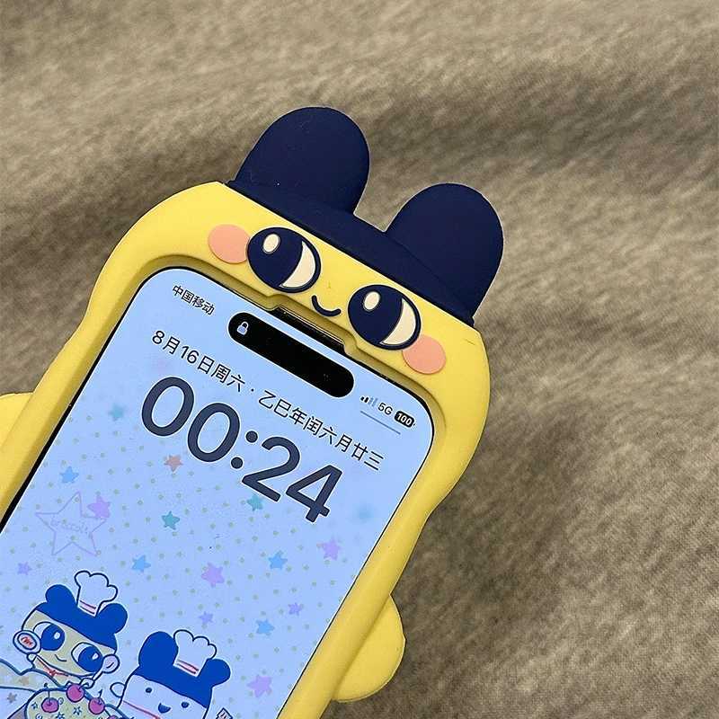 Cute Tamagotchi Cartoon 3D Anti Fall Case for iPhone 17 Air 16 15 14 13 Pro Max Washable Dustproof Liquid Silicone Soft Cover C260314