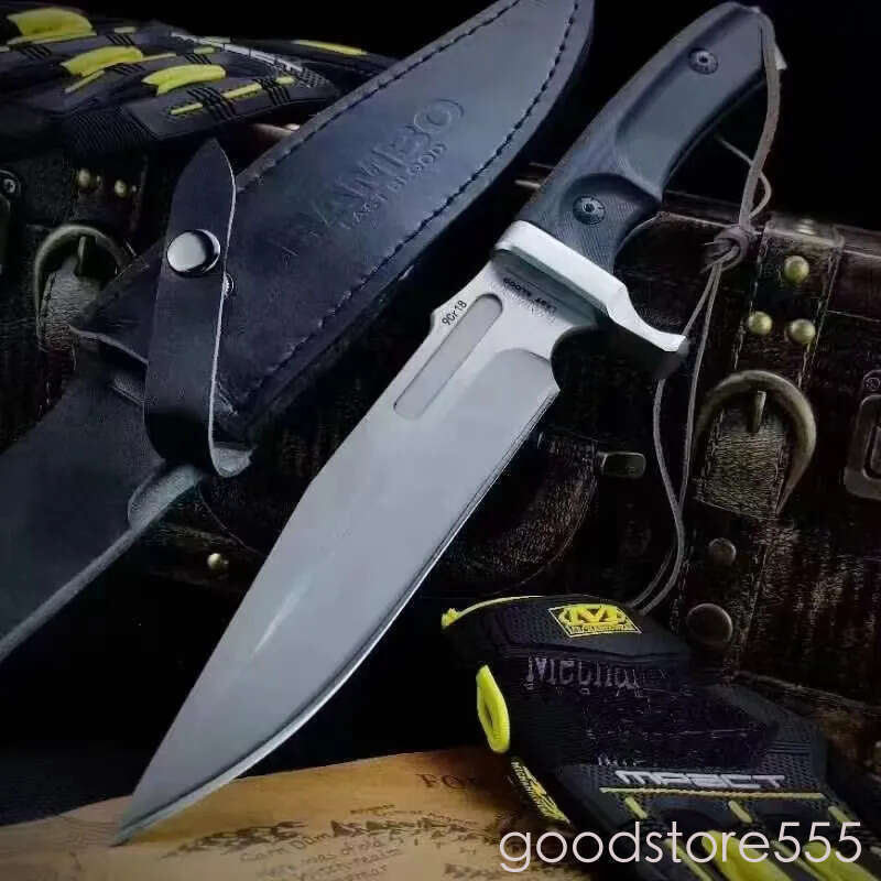 Rambo-MK Fixed Blade pocket knife Knife Kitchen Knives Rescue fixed blade knife Utility couteau EDC Tools