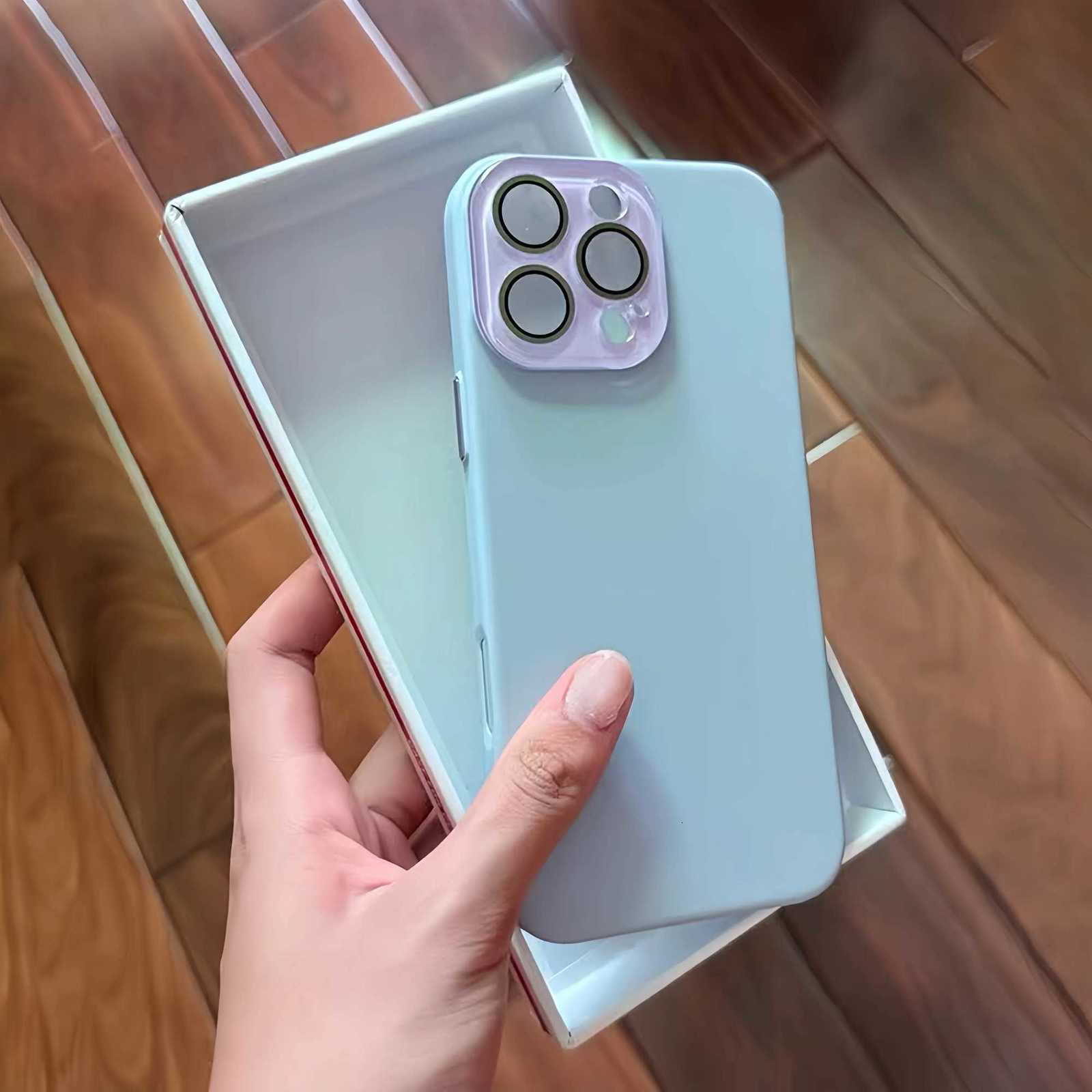 Luxury Nano Lens Protection Case For iPhone 17 Air 16 15 14 Plus 13 12 11 Pro Max Skin-feel Matte Bumper Shockproof Cover C260314