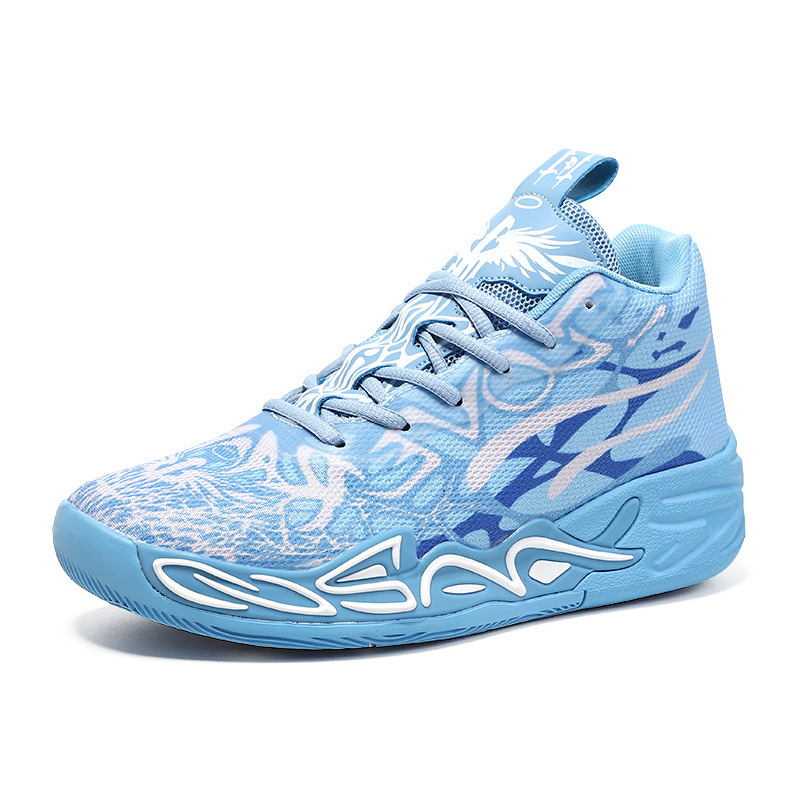 Spring high-top basketball men's cement star junior high school students real combat sports ball shoes 39-45