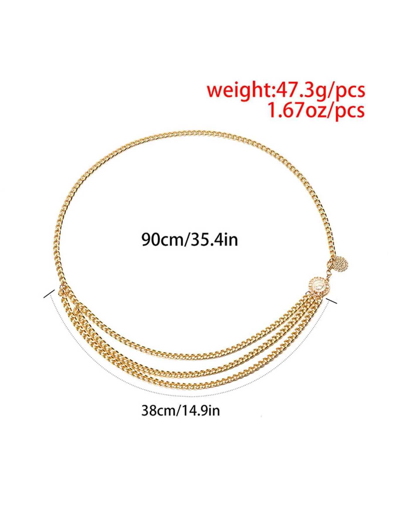 Fashion Adjustable Multi-Layer Waist Chain Floral Sunflower Belt for Women Halloween Party Wear H260316 - view 7