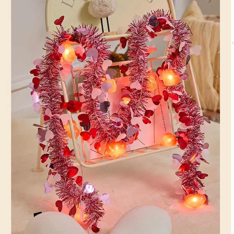 2M Spring Easter Garlands with Eggs LED Light String DIY Wreath Decora for Home Party Easter Birthday Kids Gift Hanging Ornament H260316