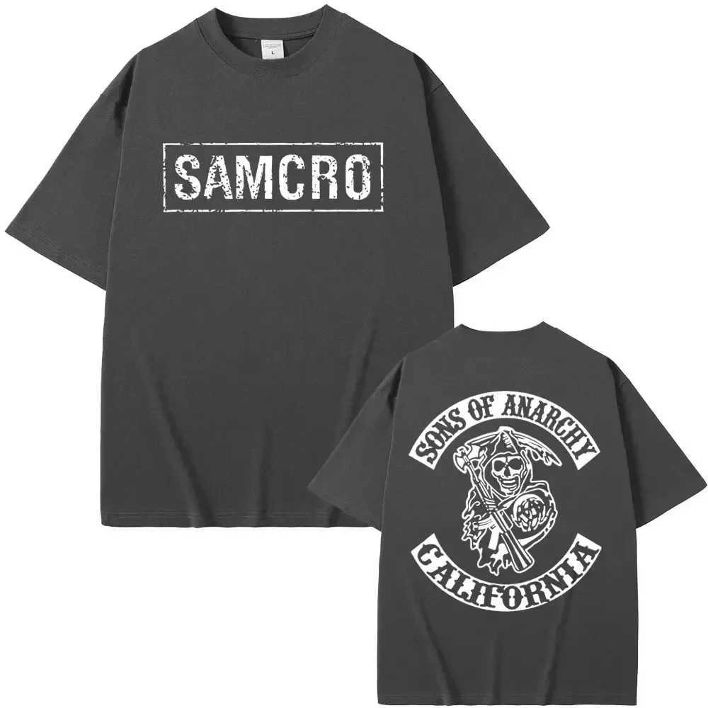 Sons of Anarchy SAMCRO Men women T-shirt Brand Fashion Big Size Top Casual Short Sleeve Streetwear New Arrival Tee M260317