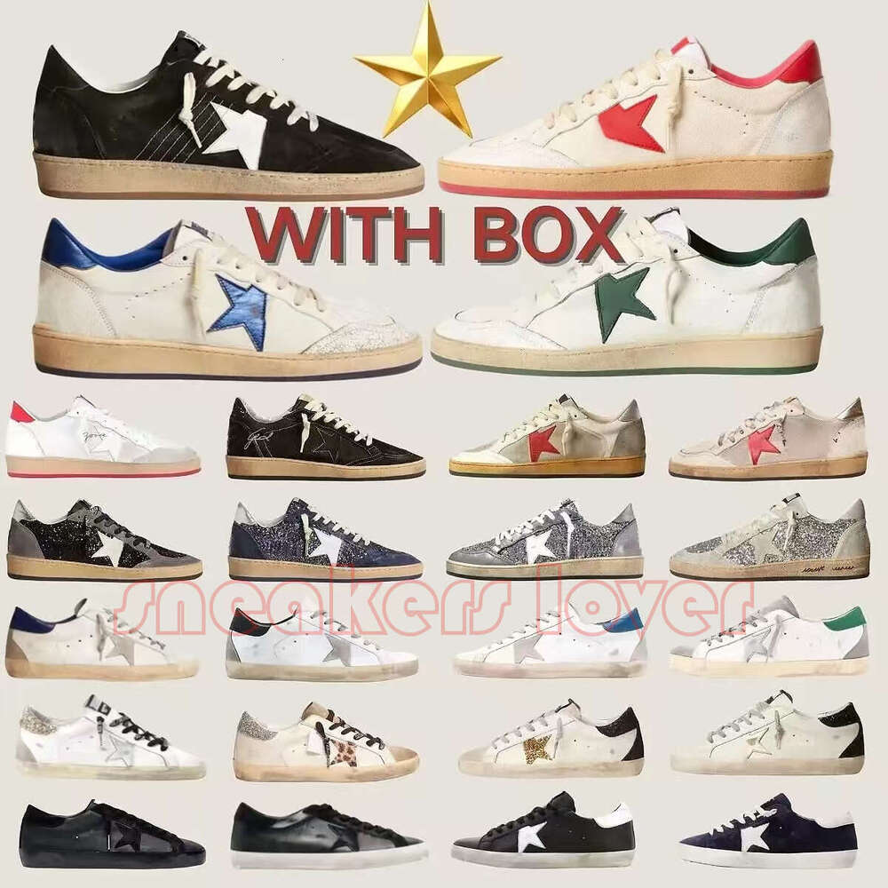 Designer Golden Goods Super Sneakers Casual Shoes Ball Star Shoes Luxury Dirty Old Loafers Italy Brand Trainers Old style Old School Mens Womens Size 35-45