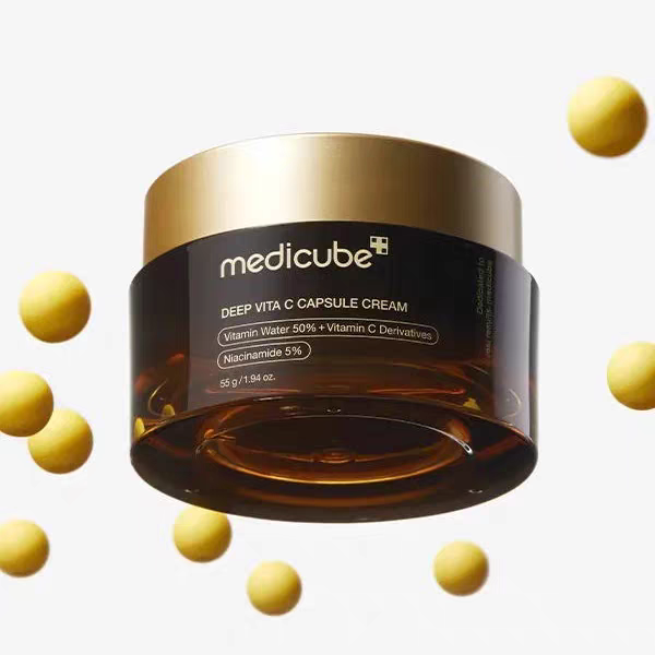 Medicube Deep Vita C Capsule Pdrn Pink Collagen Capsule Cream 55g Moisturizing Hydrating And Brightening Skin High Quality