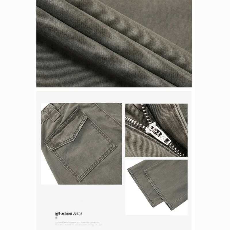 High Street Female Solid Baggy Casual Jeans Women Straight Leg Cargo Pants s Retro Korean High Waist Denim Trousers M260317