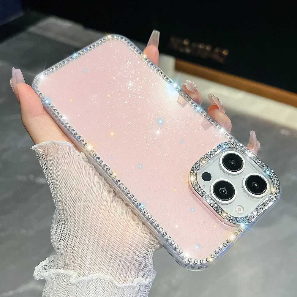 Bling Glitter Clear Phone Case For iPhone 17 Pro Max Case iPhone 13 15 14 16 Pro Max 17 Air Shockproof Silicone Soft Cover Funda C260314