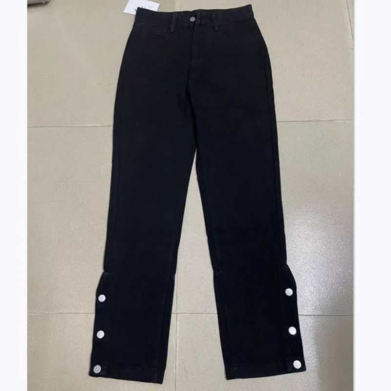 Ins High Street s High Waist Jeans Female Classic Retro Straight Leg Denim Trousers Lady Korean Casual Daily Pants M260317