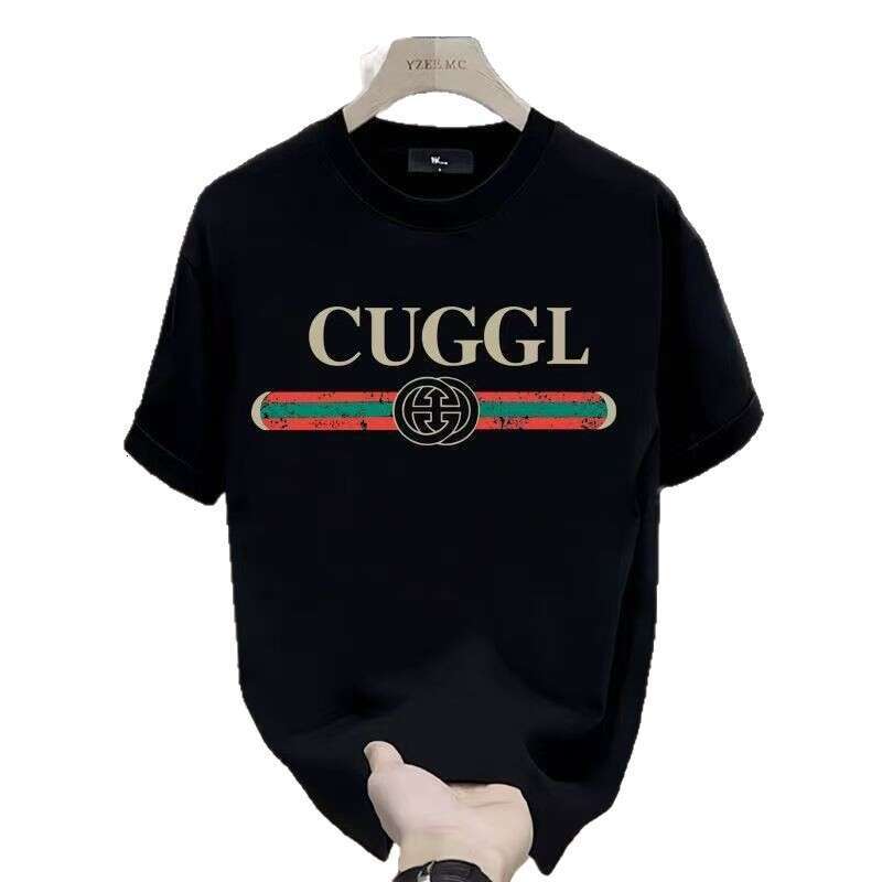 American-Style Pure Cotton Unisex Short-Sleeve High-Quality E-Commerce Light Luxury T-Shirt Summer