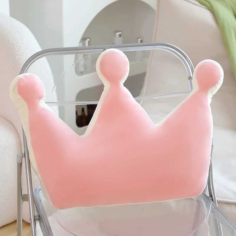 Adult Crown Pillow Sofa Cushion Living Room Bedroom Bedside Bay Window Light Luxury Exquisite Shape Decor Comfort Pillow D260317
