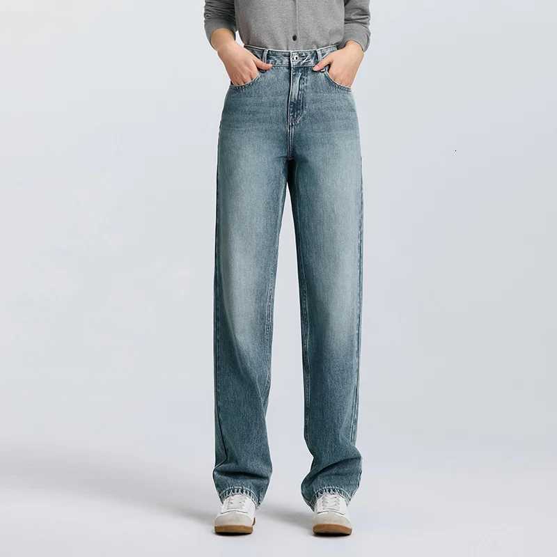 Semir Jeans Women Simple Long Trousers 2025 New Spring Straight Tube Trousers TrendyT260317