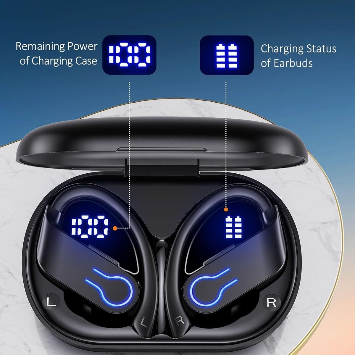 Wireless Bluetooth Headphones Headphone Pods Bluetooth Earbuds High Sound Quality Noise Cancelling Long Battery Life Sports Gaming Wireless In Ear Pri