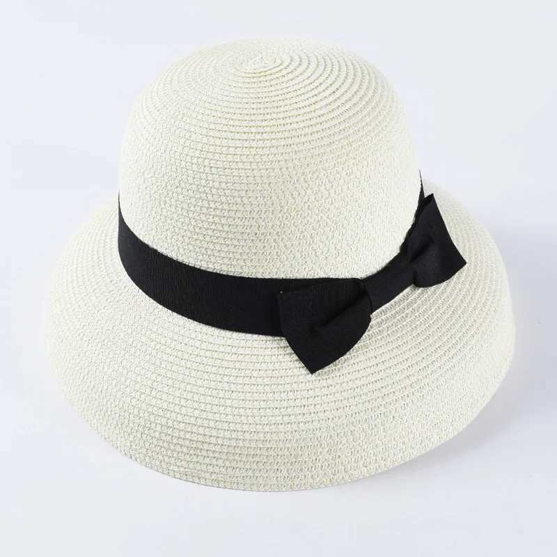 USPOP New women sun hats fashion bow straw hats casual summer wide brim drooping beach hat female summer hat H260317 - view 5