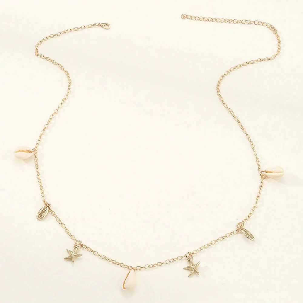 Seashell Starfish Waist Chain For Women Body Chains AdjustableBoho Conch Body Chains Summer Beach Dainty Boho Layered Chain H260316 - view 5