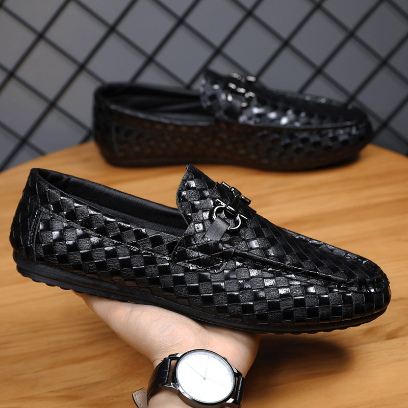 2026 Luxury Spring Nd Summer Men's Shoes Thick-soled Lether Shoes Lofers Csul Shoes Verstile Work Shoes Blck Lether Shoes Men's Chef Shoes