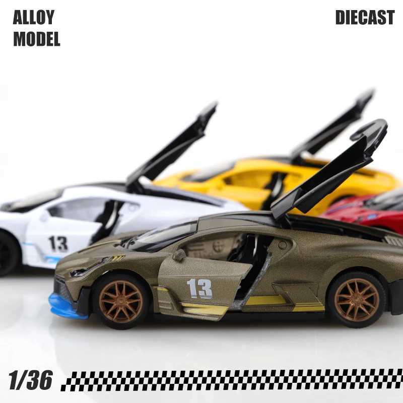 Bagged 136 new alloy DIVO simulation racing toy Diecast car childrens toy gift pull-back openable metal car ornament D260317