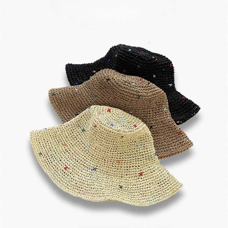 Summer Womens Fashionable Sun Protection Straw Hat Outdoor Beach Holiday Hat Lace Net Cap Japanese Sun Hat Breathable Hollow H260317 - view 6